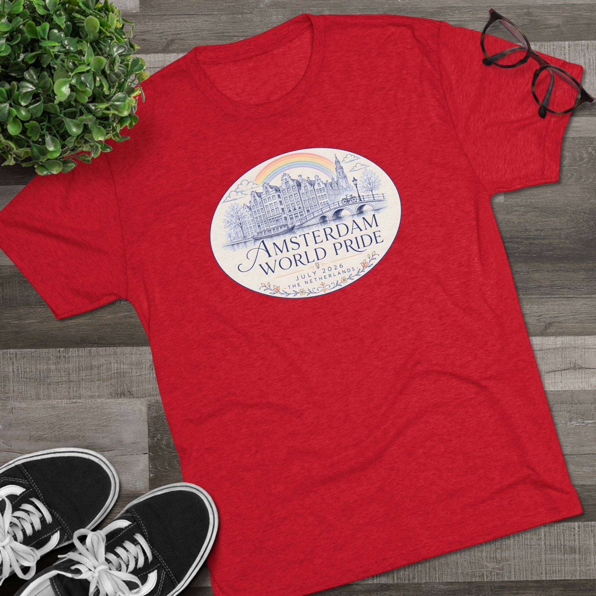 Amsterdam World Pride Tee — Elegant Design