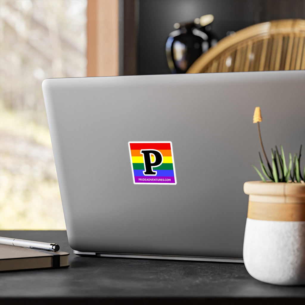 Pride Adventures Rainbow P Vinyl Decal Sticker