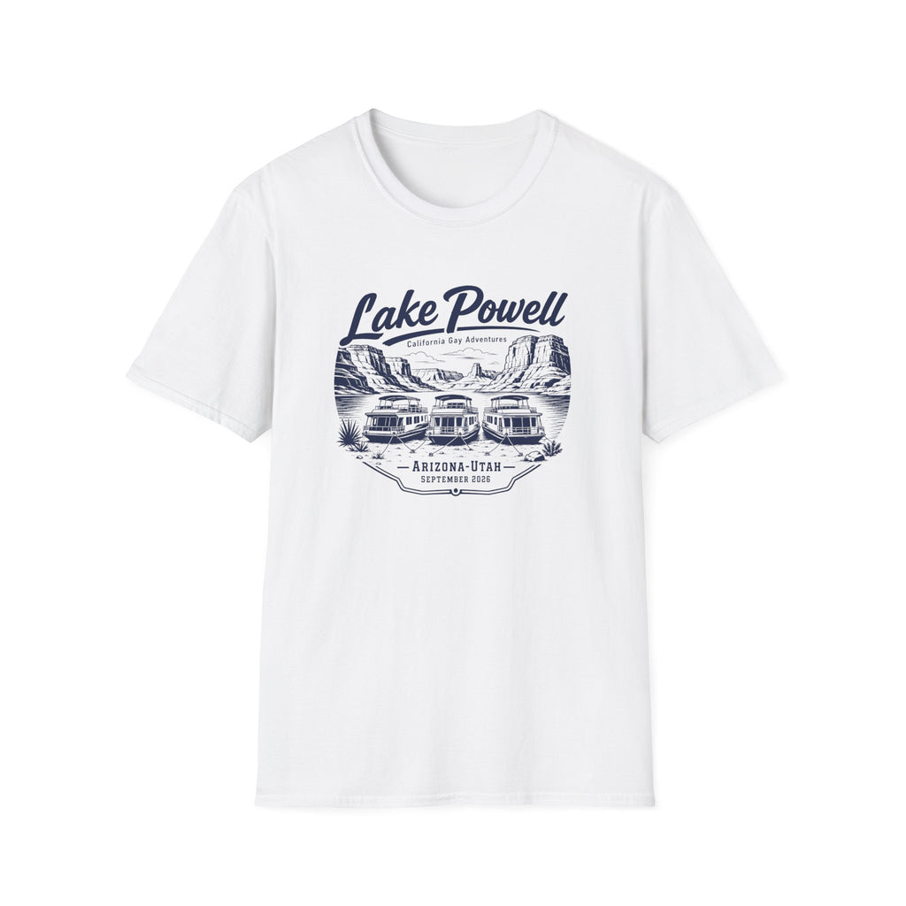Lake Powell Scenic T-Shirt — Navy Blue Letters