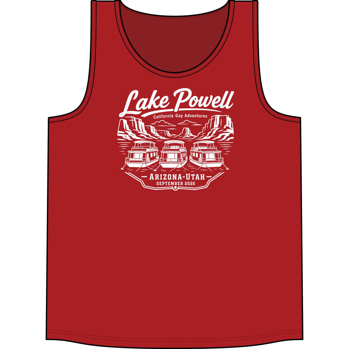 Lake Powell Tank Top - White Lettering