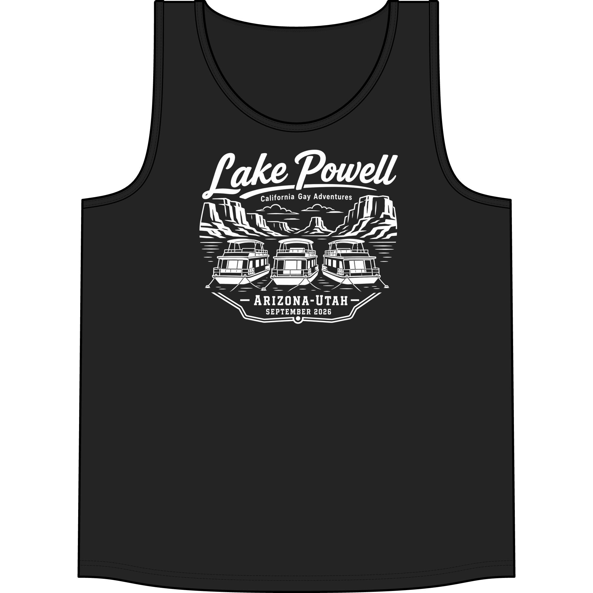 Lake Powell Tank Top - White Lettering
