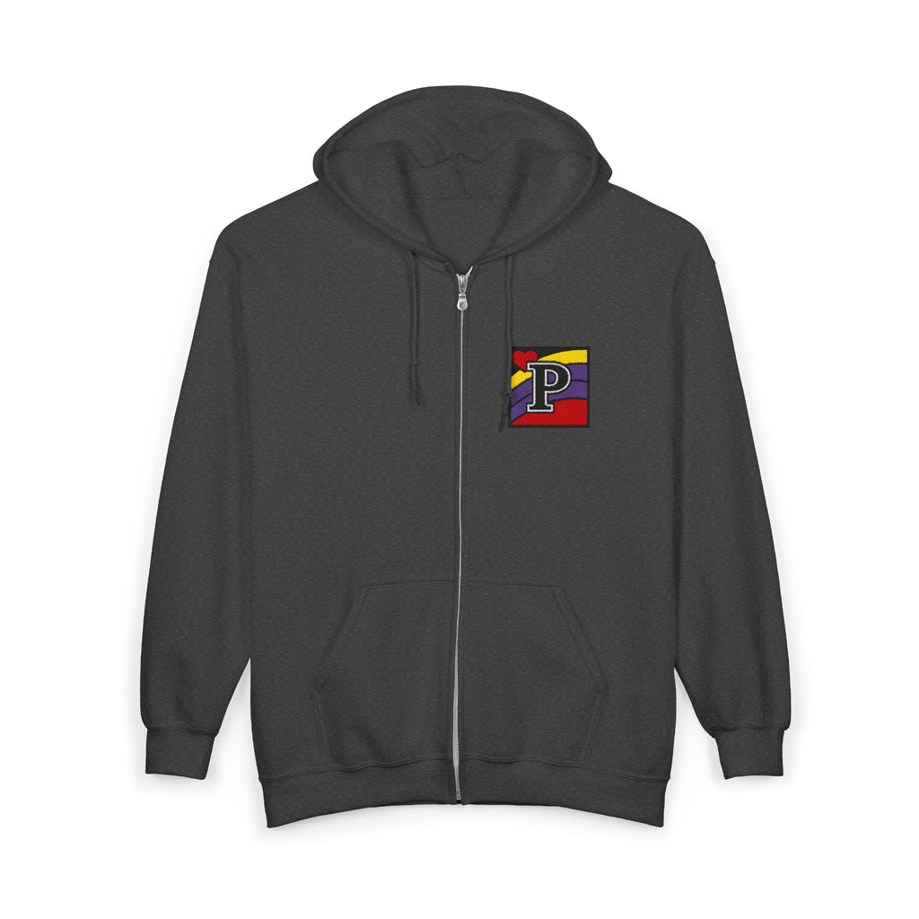 Rainbow “P” Zip-Up Hoodie