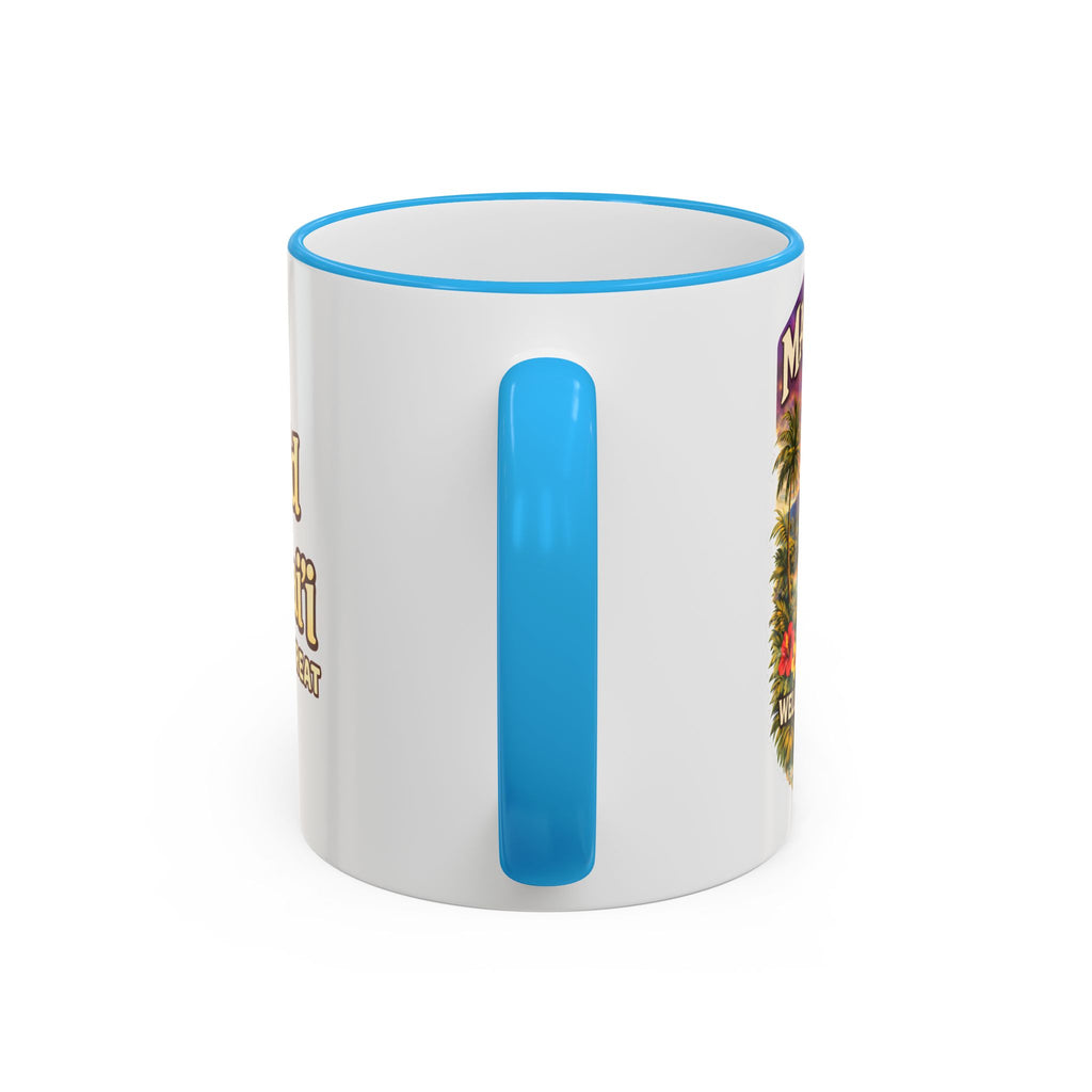 CGA Hawaii Retreat: Vintage Travel Hibiscus Accent Coffee Mug (11oz & 15oz)