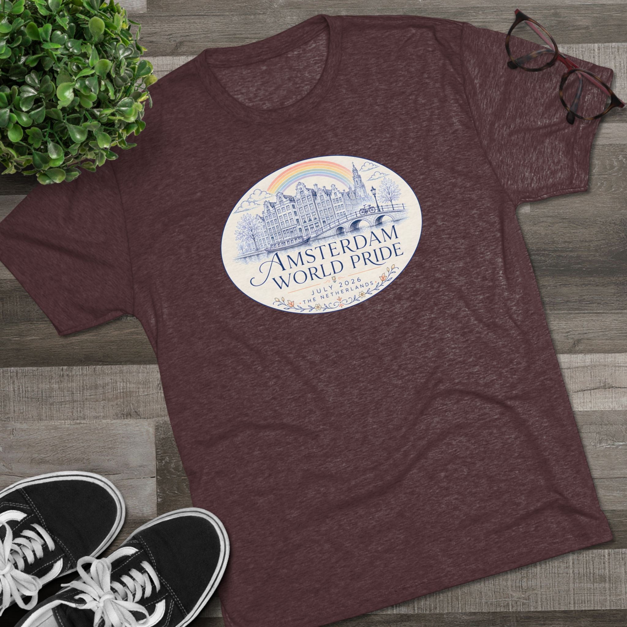 Amsterdam World Pride Tee — Elegant Design