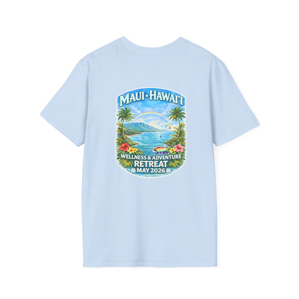 Ocean Blue: Maui Hawaii Retreat T-Shirt — Wellness & Adventure Retreat Tee May 2026