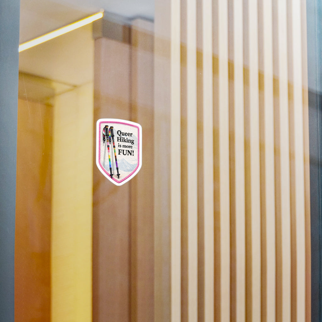 Queer Hiking Is More Fun! Vinyl Sticker