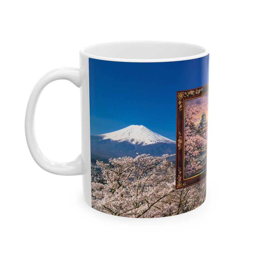 Japan Sakura Adventure Mug – Osaka to Tokyo | 11 oz / 15 oz